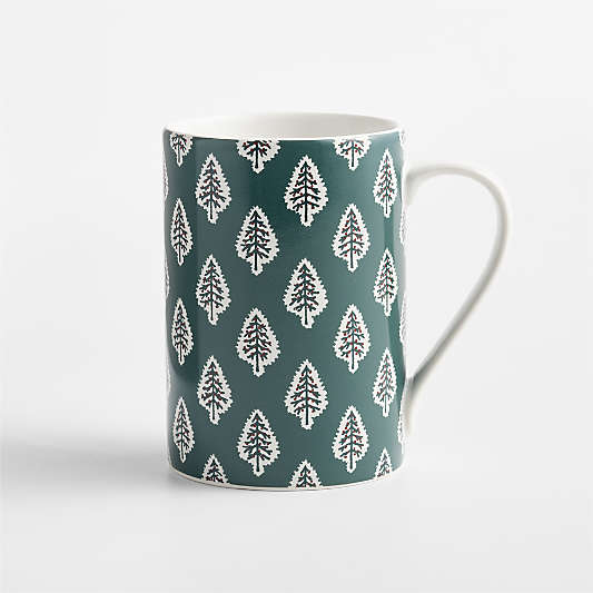 Christmas Tree Block Print 12.75-oz. Mug
