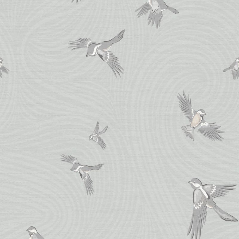 Chasing Paper Sky Blue Chickadee Peel and Stick Wallpaper 2'x12' - image 1 of 2