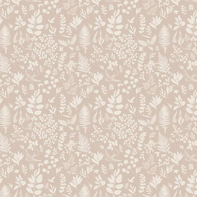 Chasing Paper Blush Pink Fern Peel and Stick Wallpaper Swatch