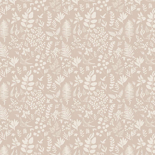 Chasing Paper Blush Pink Fern Peel and Stick Wallpaper