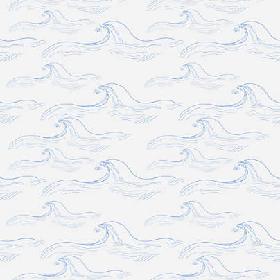 Chasing Paper Blue and White No. 8 Seaside Peel and Stick Wallpaper Swatch