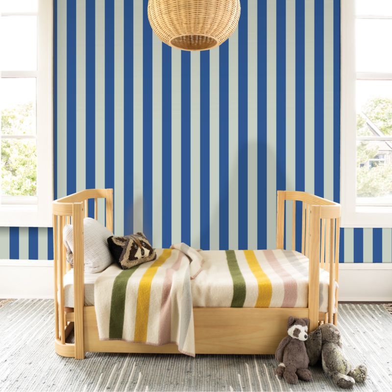 Chasing Paper Blue Resort Stripe Peel and Stick Wallpaper 2'x12' - image 1 of 3