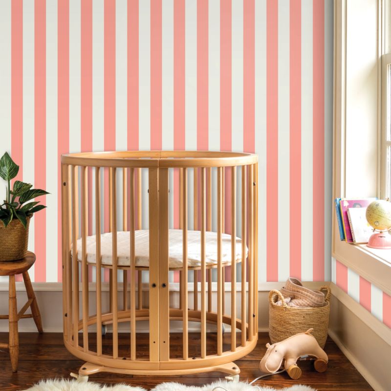 Chasing Paper Pink Resort Stripe Peel and Stick Wallpaper 2'x12' - image 0 of 3