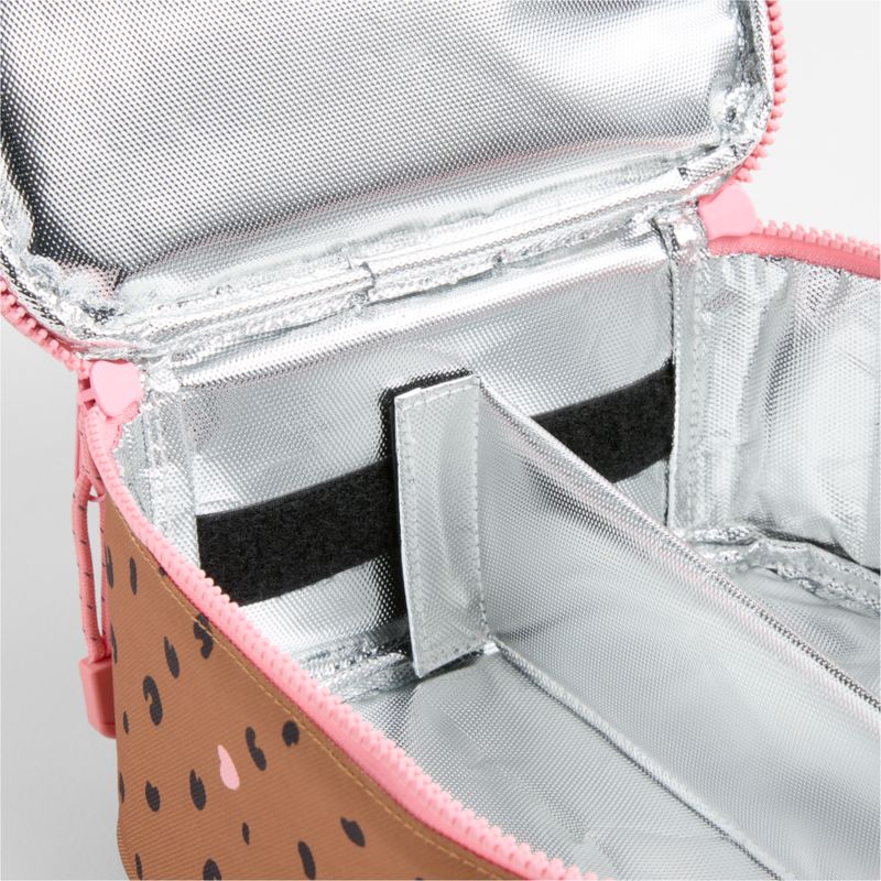 Cheetah Hearts Standard Soft Insulated Kids Lunch Box - image 6 of 8