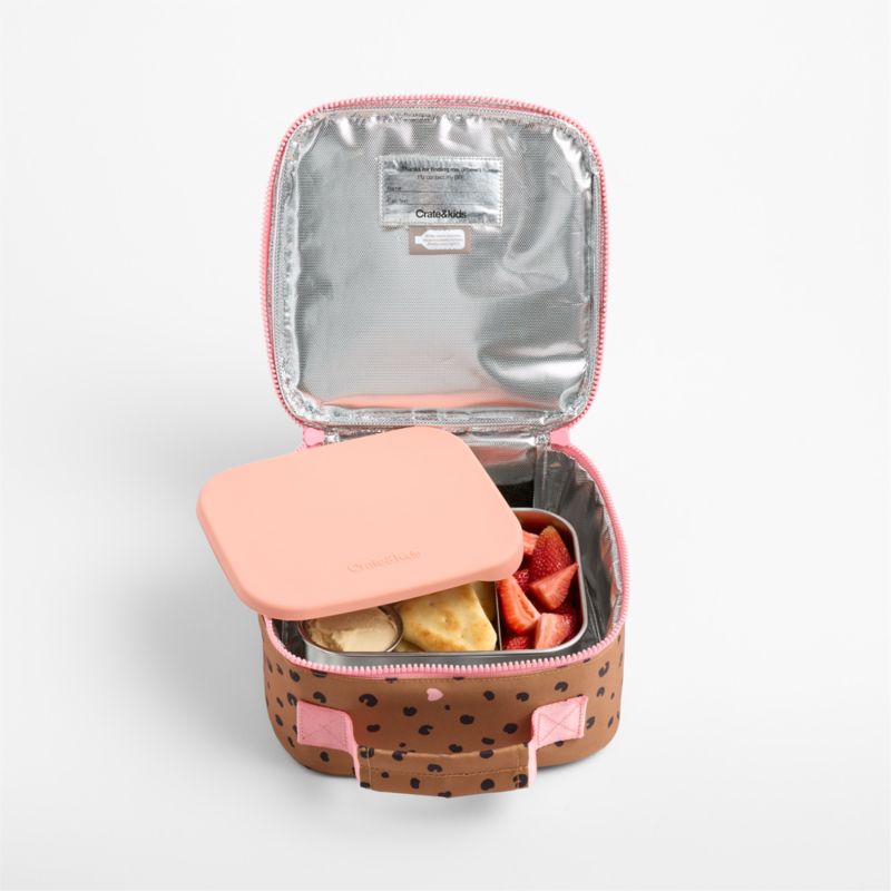 Cheetah Hearts Standard Soft Insulated Kids Lunch Box - image 4 of 8