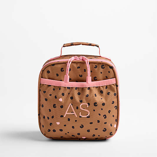 Cheetah Hearts Standard Soft Insulated Kids Lunch Box