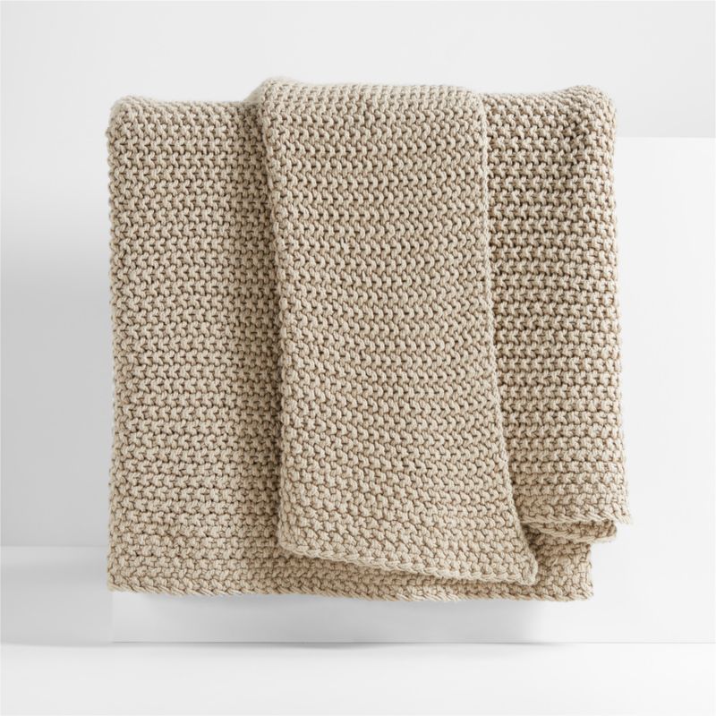 Beige bed blanket sale