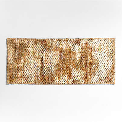 Chunky Loop Jute Natural Double Doormat 24"x57"