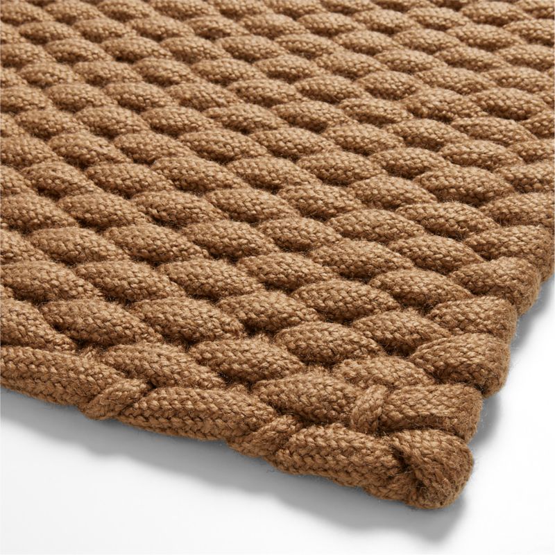 Chunky Woven Brulee Brown Indoor/Outdoor Doormat 18"x30"