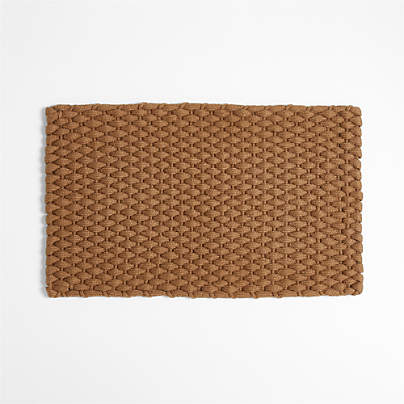 Chunky Woven Brulee Brown Indoor/Outdoor Doormat 18"x30"