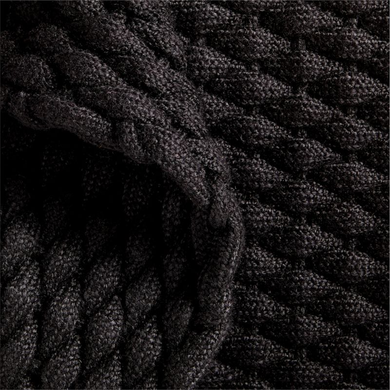 Chunky Weave Performance Black Indoor/Outdoor Doormat 24