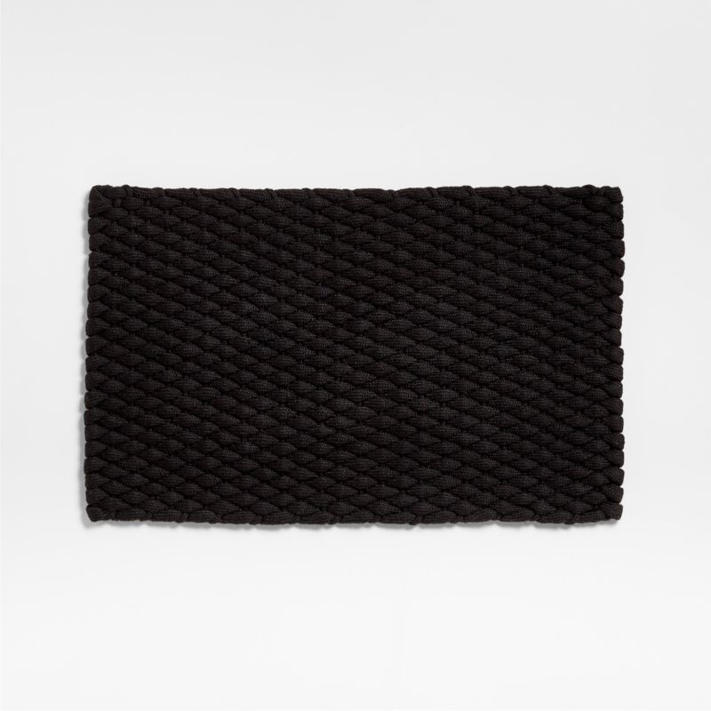 Chunky Weave Performance Black Indoor/Outdoor Doormat 24x36' + Reviews
