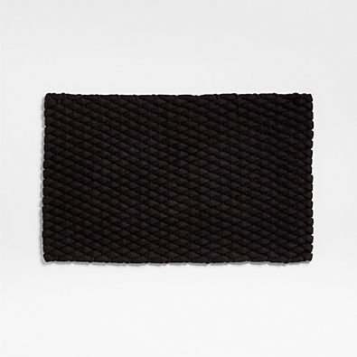 View Chunky Weave Performance Black Indoor/Outdoor Doormat 18"x30" details