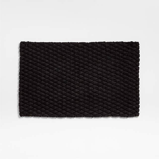 Chunky Weave Performance Black Indoor/Outdoor Doormat 24x36' +