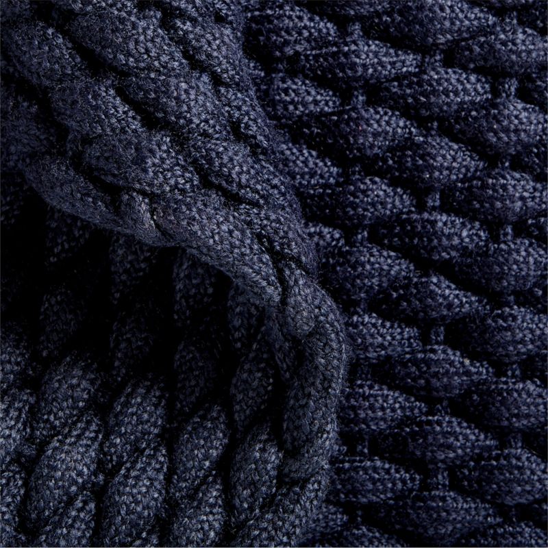 Chunky Weave Performance Navy Blue Indoor/Outdoor Doormat 18"x30" - image 2 of 5