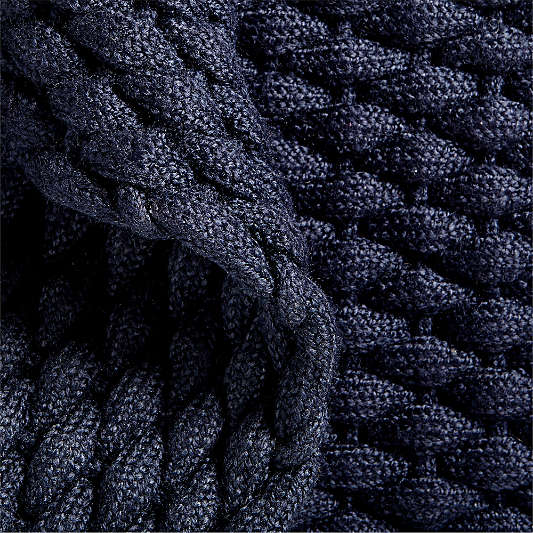 Chunky Weave Performance Navy Blue Indoor/Outdoor Doormat 24"x36"'