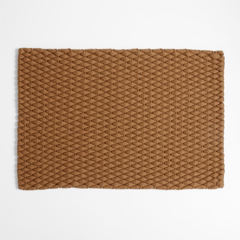 Chunky Woven Brulee Brown Indoor/Outdoor Doormat 24"x36" - image 0 of 3