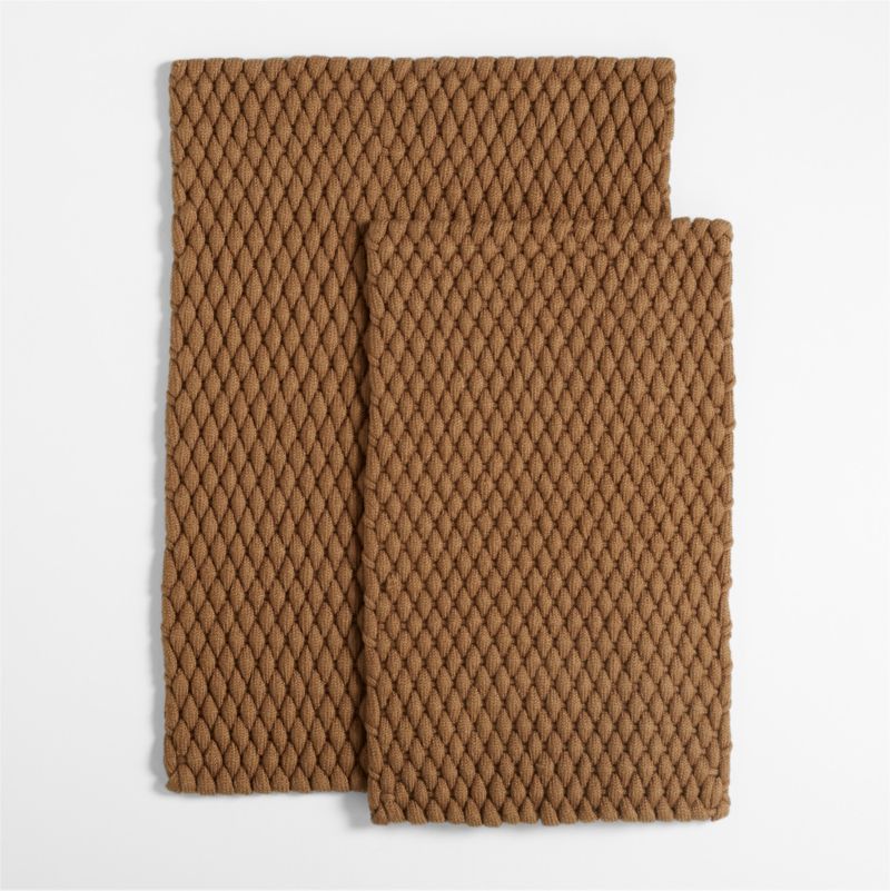 Chunky Woven Brulee Brown Indoor/Outdoor Doormat 18"x30"
