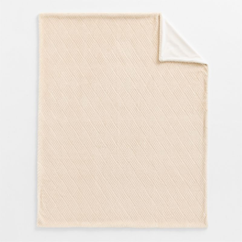 CiCi Faux Fur 70"x55" Creme Ivory Throw Blanket by Laura Harrier and Tiffany Howell - image 1 of 6