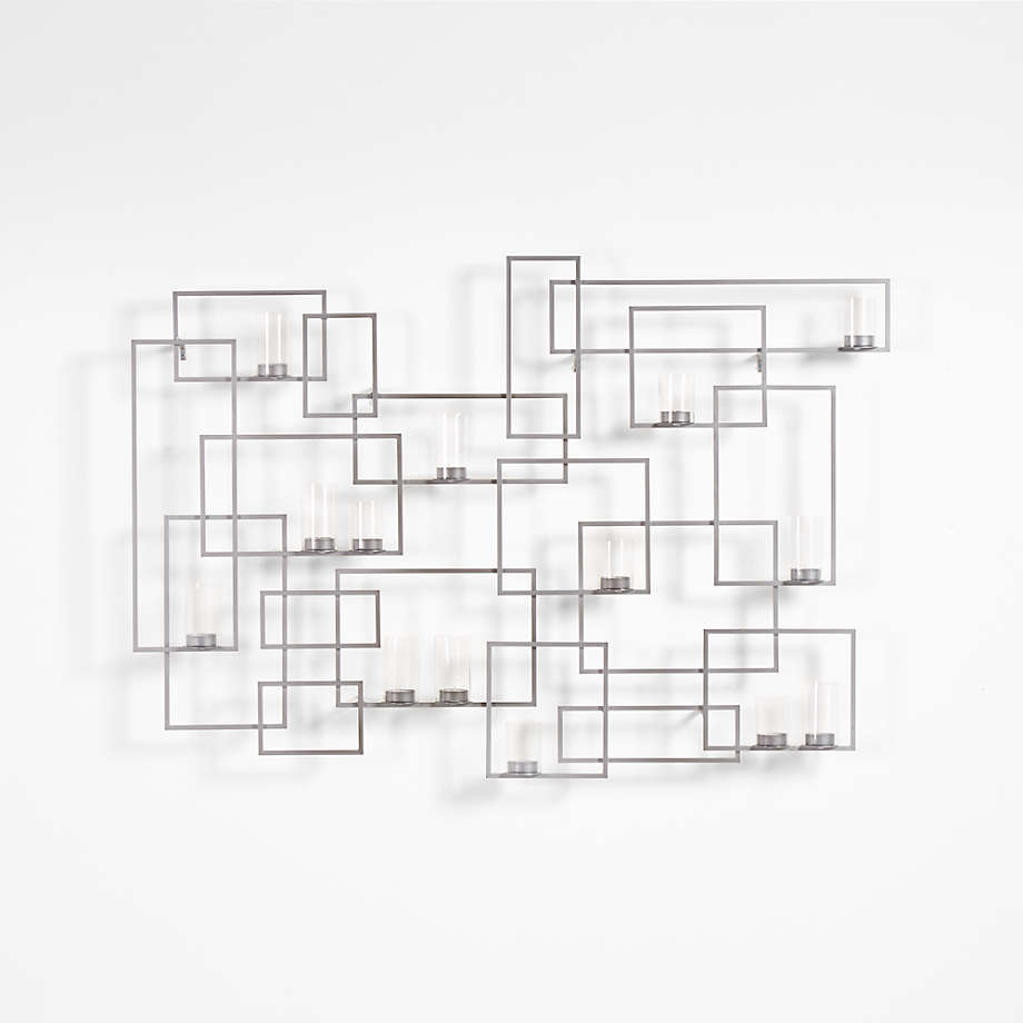 'Circuit Pewter' Wall Art Candle Holder 48.5"x33" + Reviews Crate & Barrel Canada