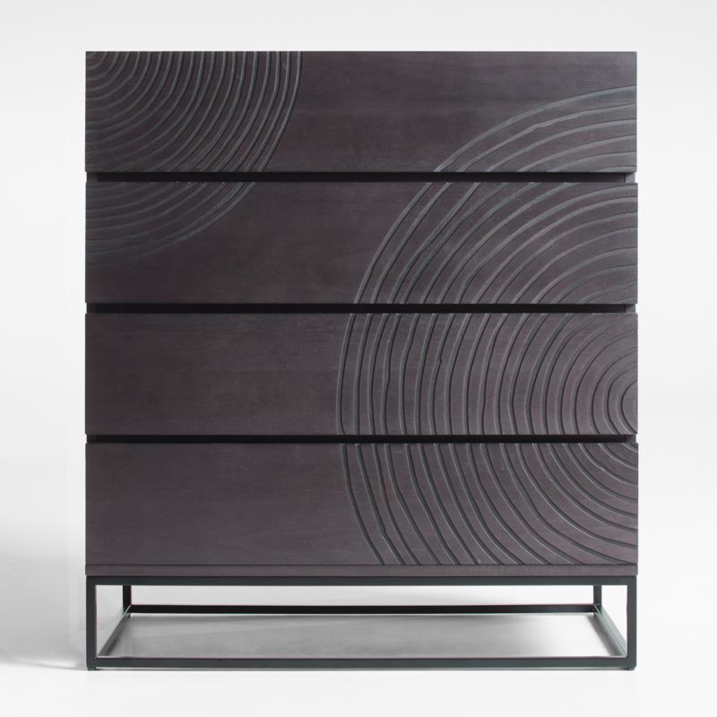 Circulus Black 4-Drawer Chest