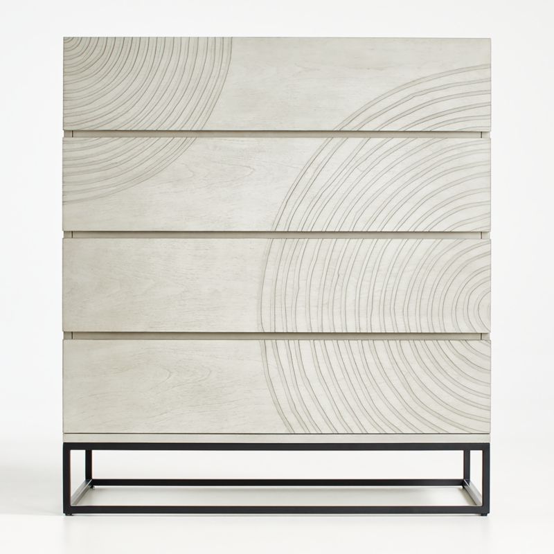 Circulus Dove White Wood 4-Drawer Chest - image 0 of 7