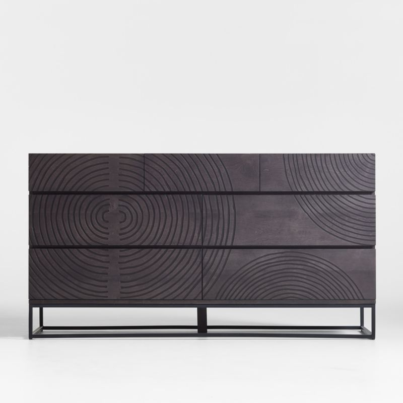 Circulus Black 7-Drawer Dresser