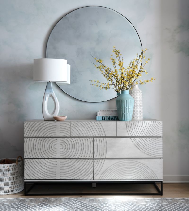 Circulus Dove White Wood 7-Drawer Dresser - image 3 of 14