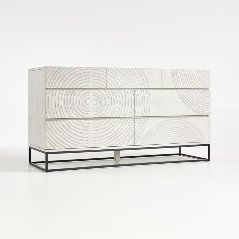 Circulus Dove White Wood 7-Drawer Dresser - image 7 of 14