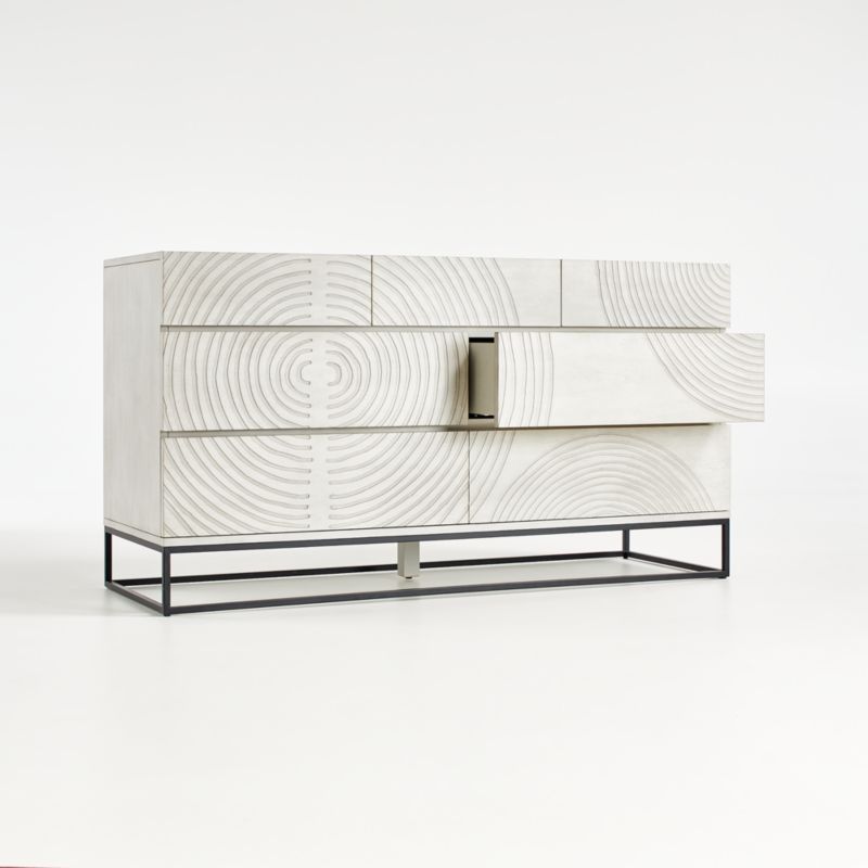 Circulus Dove White Wood 7-Drawer Dresser - image 6 of 14