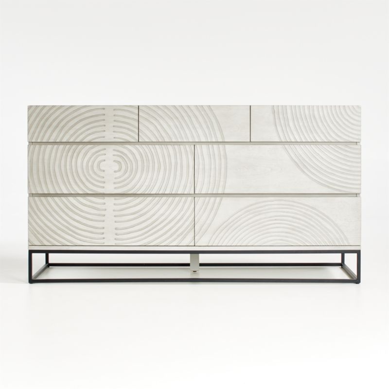 Circulus Dove White Wood 7-Drawer Dresser - image 2 of 14