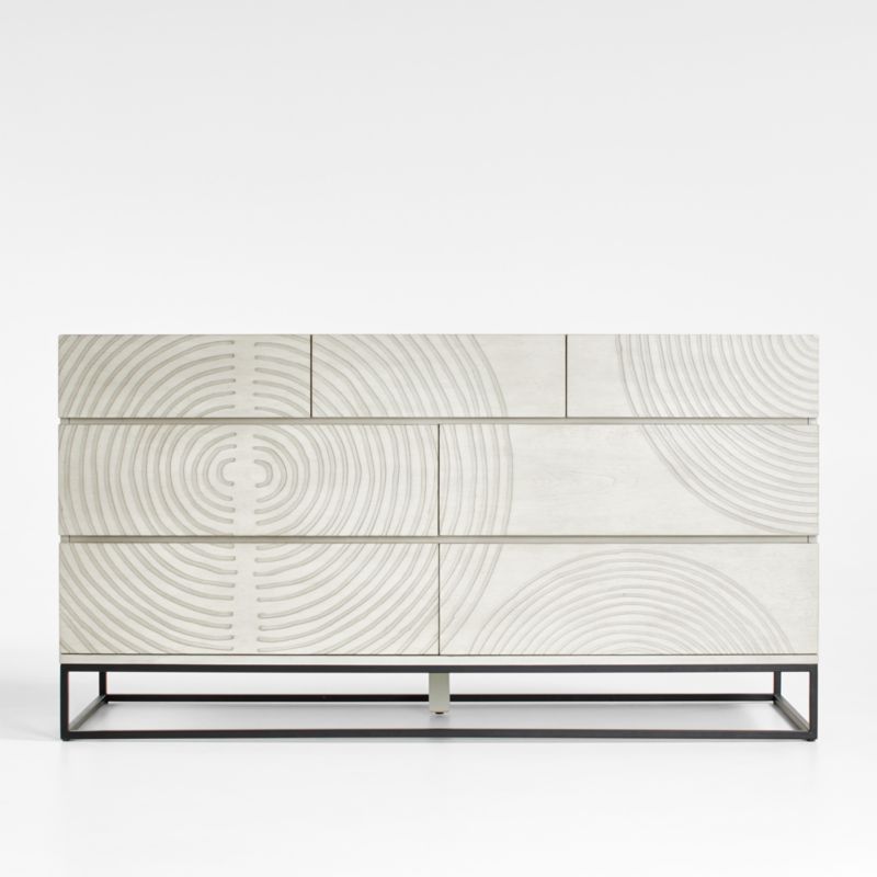 Circulus Dove White Wood 7-Drawer Dresser - image 0 of 14