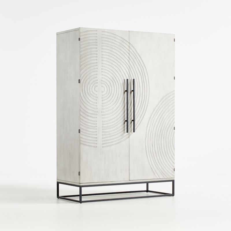 Circulus Dove White Wood Storage Cabinet - image 3 of 7