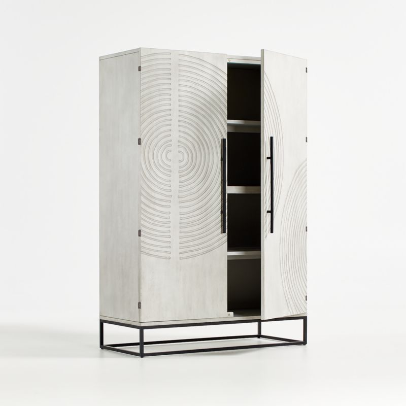 Circulus Dove White Wood Storage Cabinet - image 6 of 7