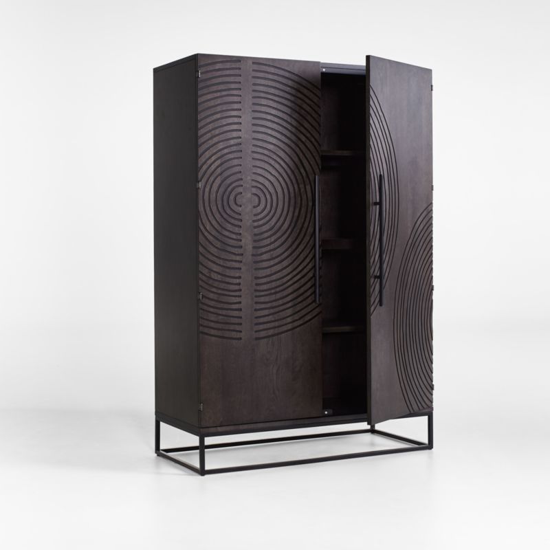 Circulus Black Storage Cabinet