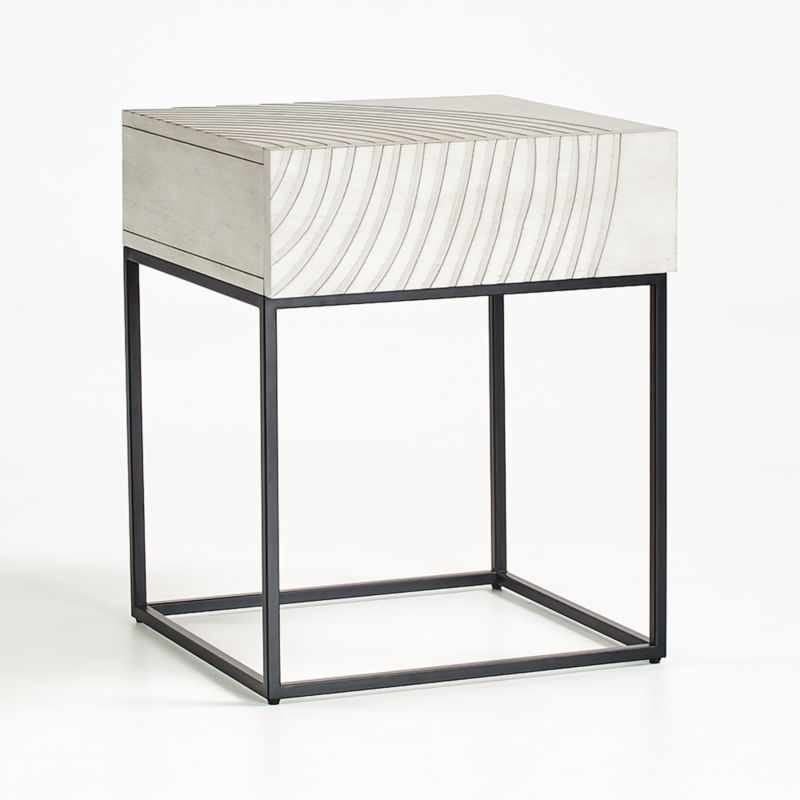 Circulus Dove White Wood Nightstand - image 8 of 14