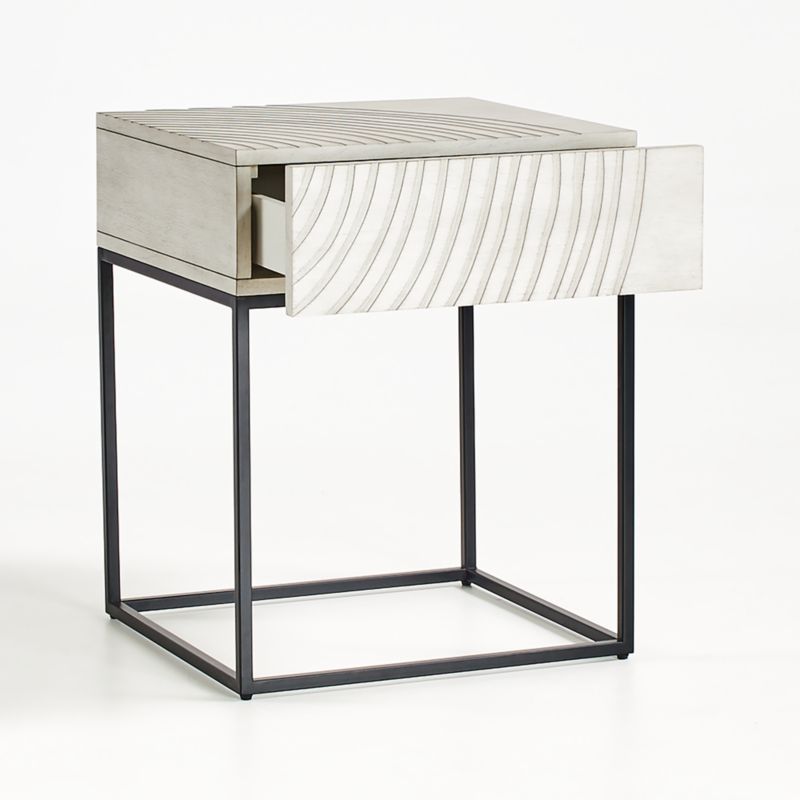 Circulus Dove White Wood Nightstand - image 5 of 14