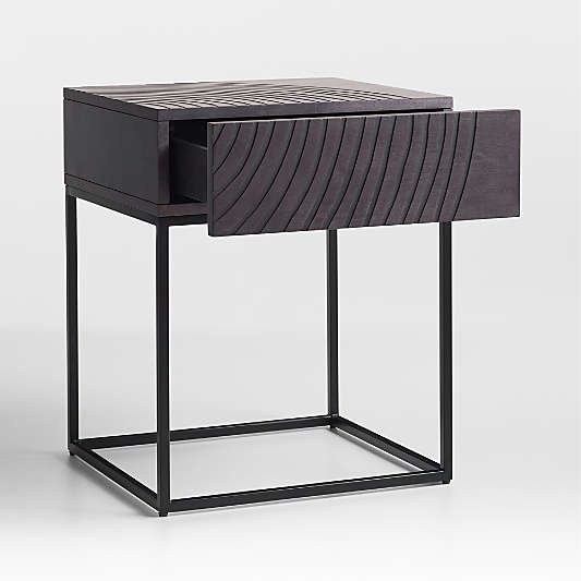 Circulus Black Nightstand