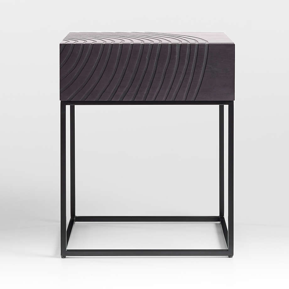 Circulus Black Nightstand + Reviews Crate & Barrel