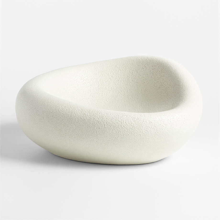 Cirro White Ceramic Centerpiece Bowl 16" + Reviews | Crate & Barrel