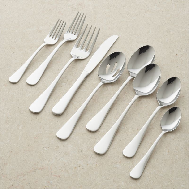 Cirrus 52-Piece Flatware Set + Reviews | Crate & Barrel