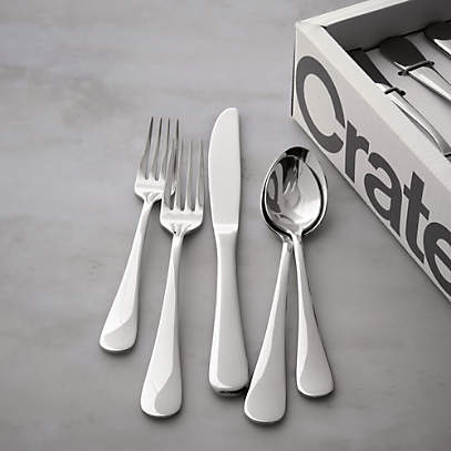 Cirrus 52 Piece Flatware Set Reviews Crate Barrel