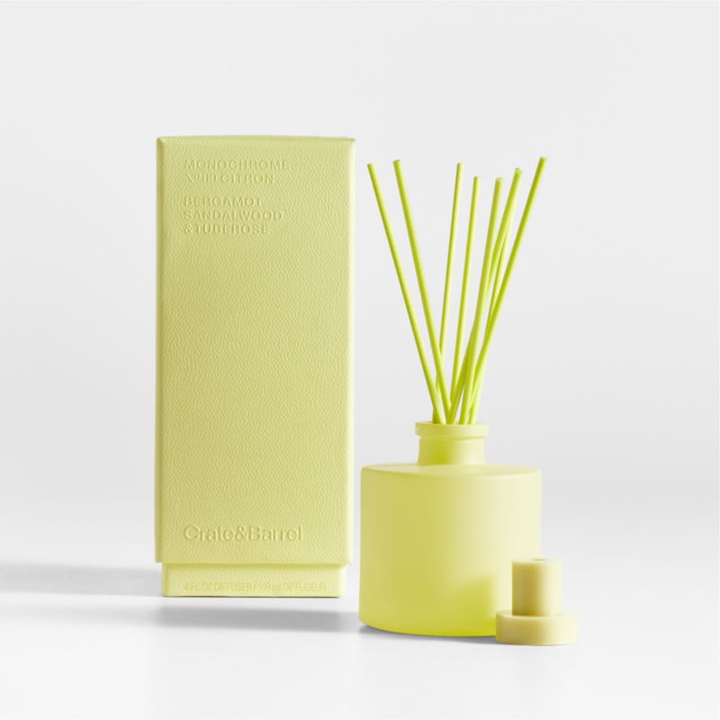 Monochrome No. 9 Citron Scented Reed Diffuser - Bergamot, Sandalwood ...