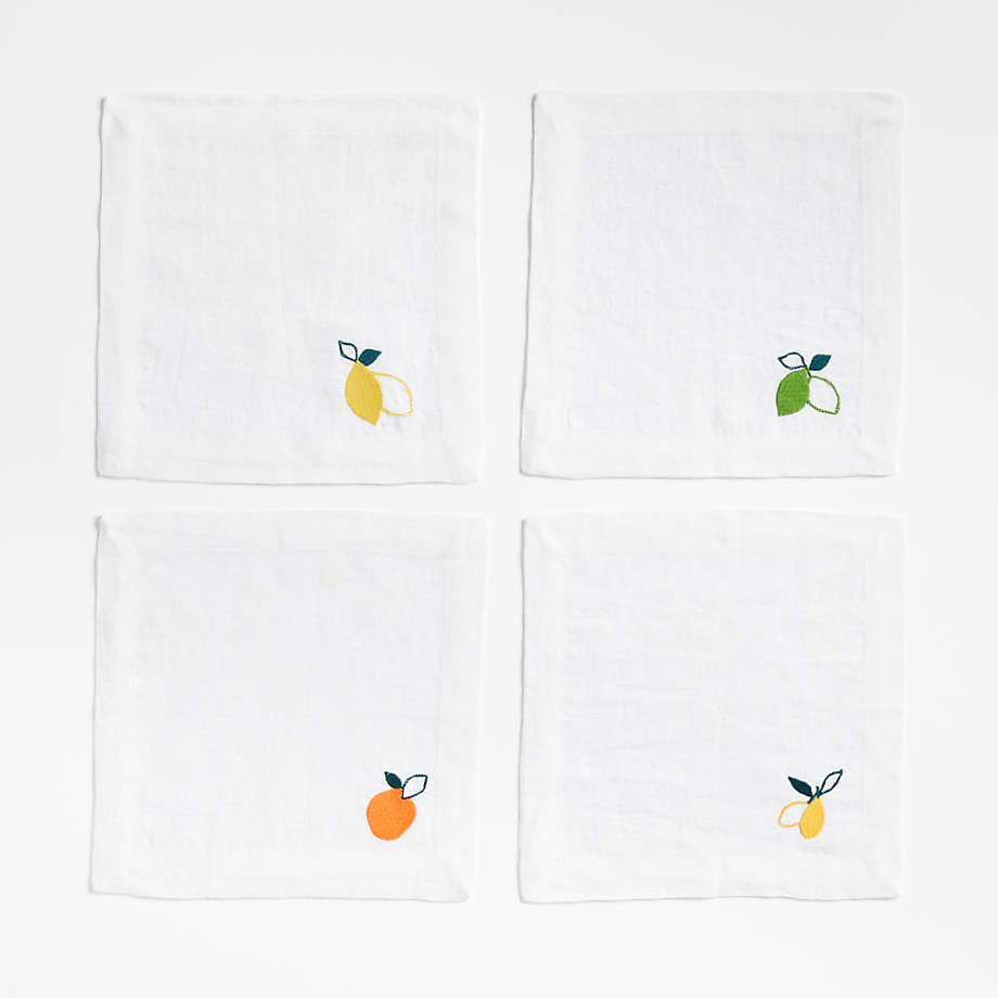 Citrus Linen Napkins (set of 6)