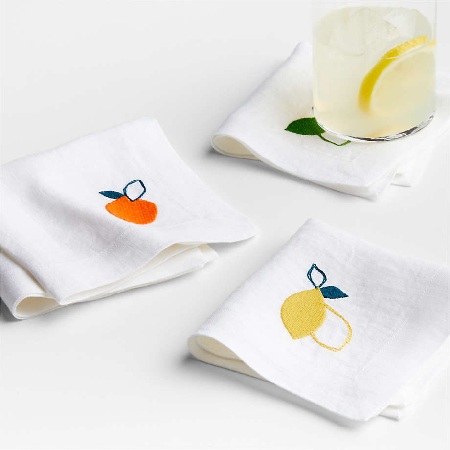 Suits Linen Cloth Dinner Napkins, Set of 4 + Reviews, Crate & Barrel