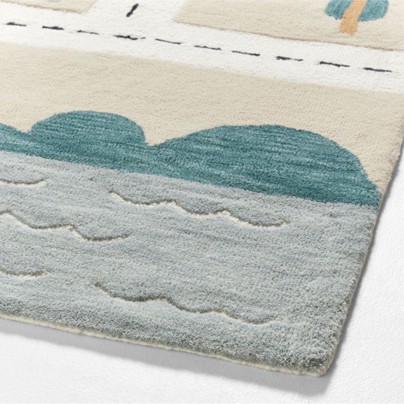 City Roadmap Interactive Wool Kids Area Rug 8'x10' - image 3 of 5