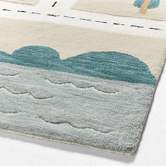 City Roadmap Interactive Wool Kids 12"x18" Rug Swatch