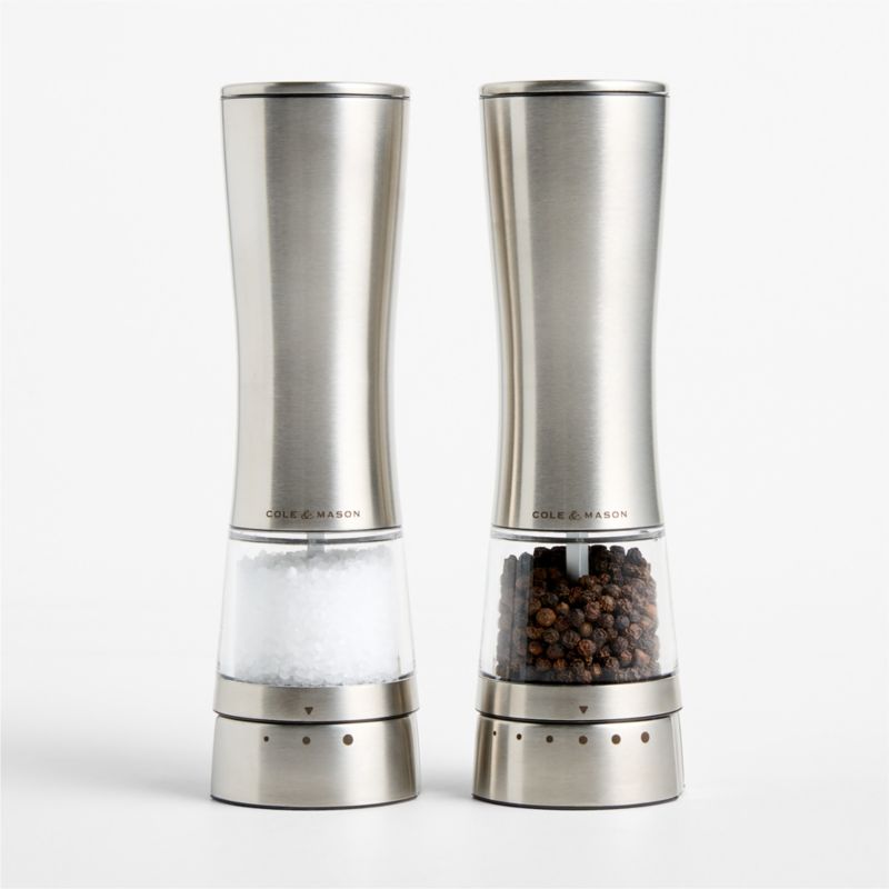 Cole & Mason Derwent Electric Stainless Steel Pepper Mill - image 1 of 4
