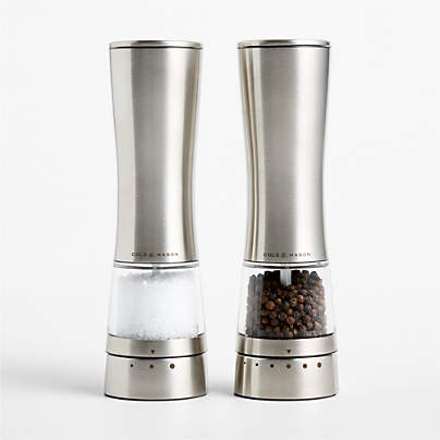 Cole & Mason Derwent Electric Stainless Steel Salt Mill