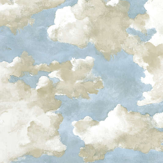 Ciel Blue Tint Peel and Stick Wallpaper